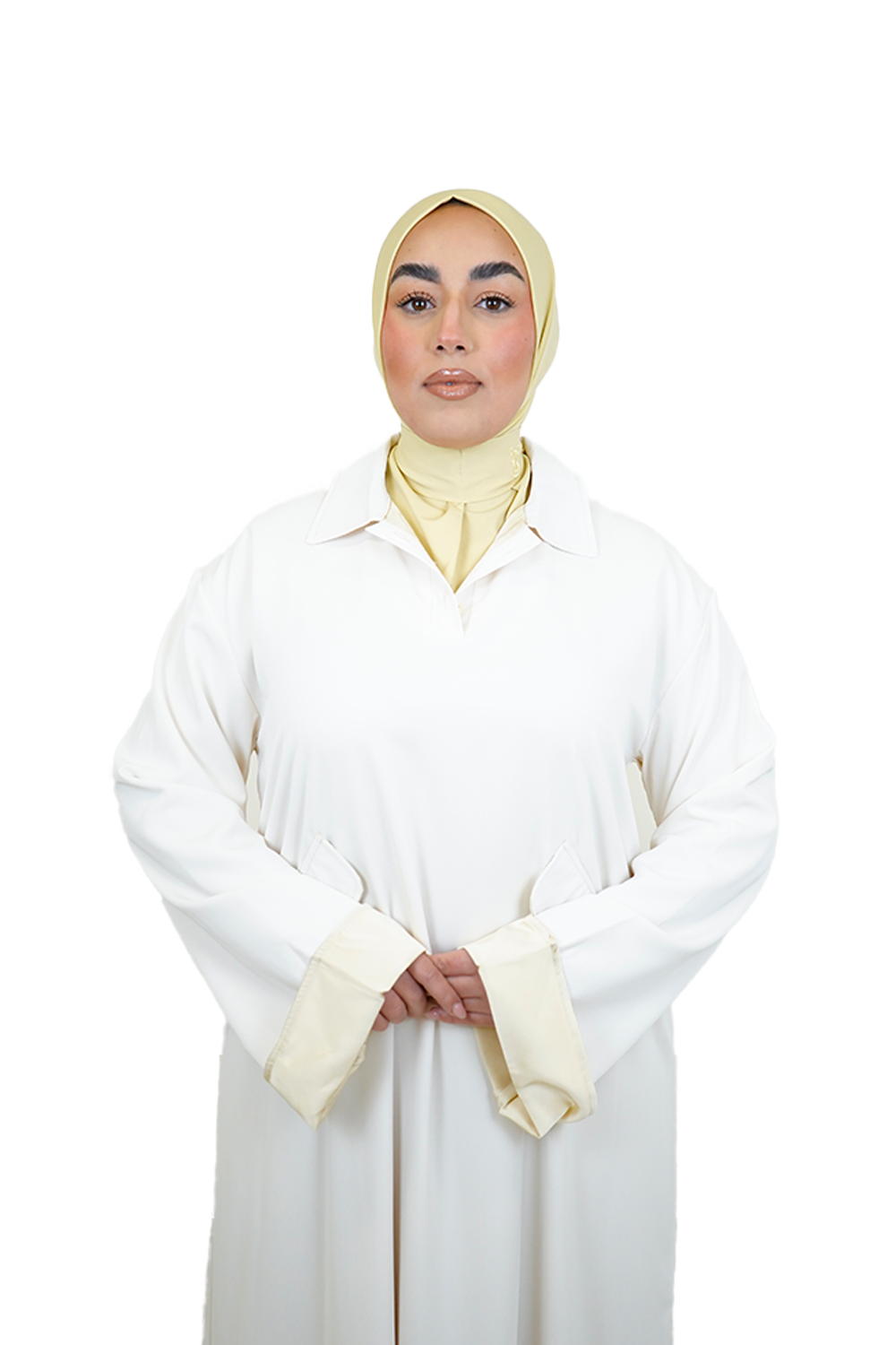 Beautiful Handmade Double-Lined Dresses BEIGE X BUTTERYELLOW